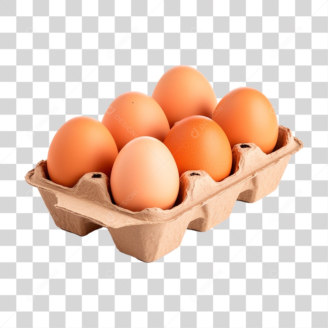 Cartela de Ovos PNG Transparente