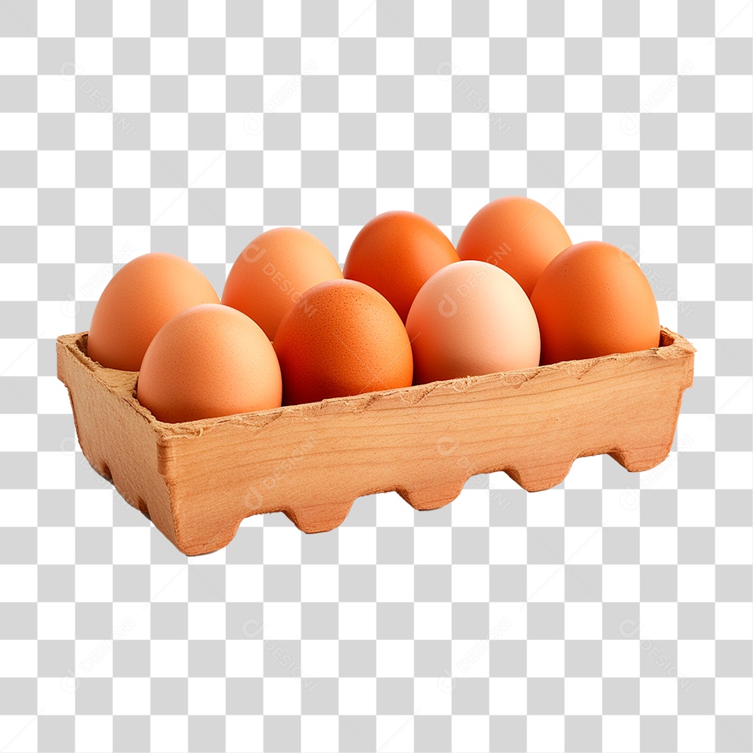 Cartela de Ovos PNG Transparente