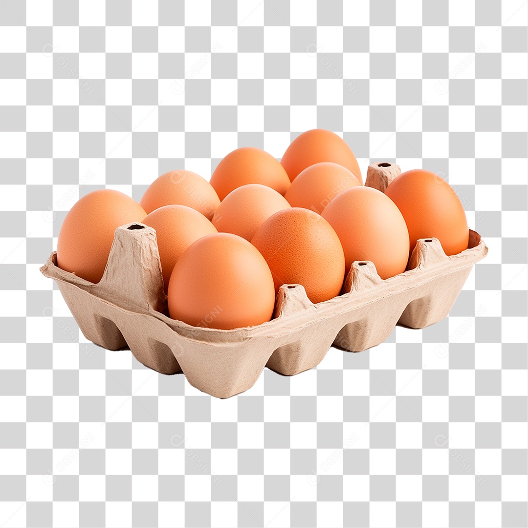 Cartela de Ovos PNG Transparente