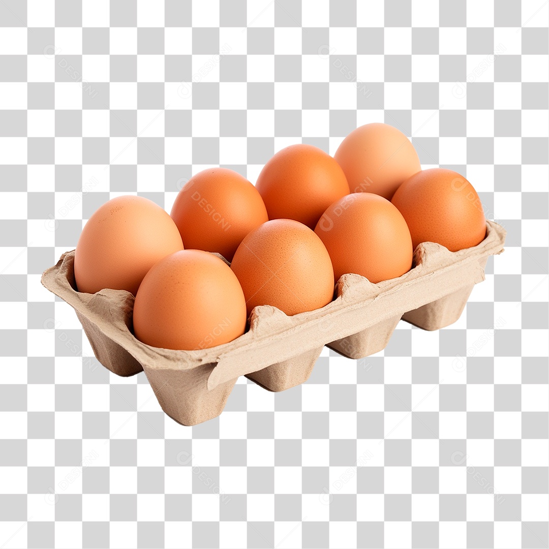 Cartela de Ovos PNG Transparente