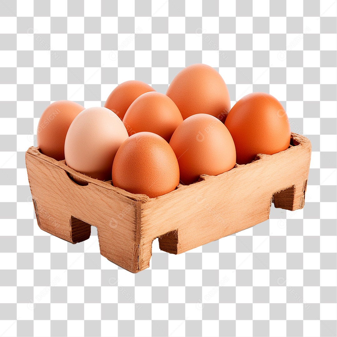 Cartela de Ovos PNG Transparente