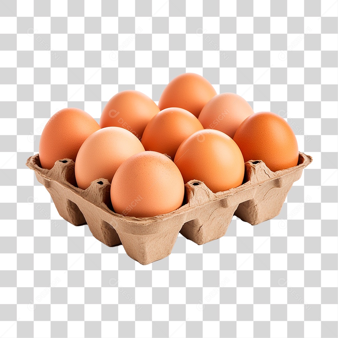 Cartela de Ovos PNG Transparente