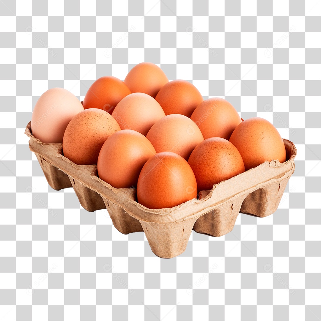 Cartela de Ovos PNG Transparente