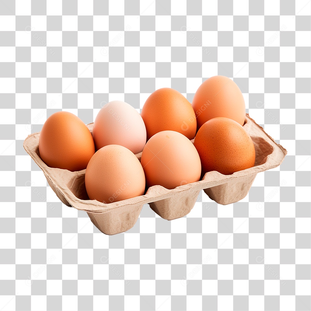 Cartela de Ovos PNG Transparente