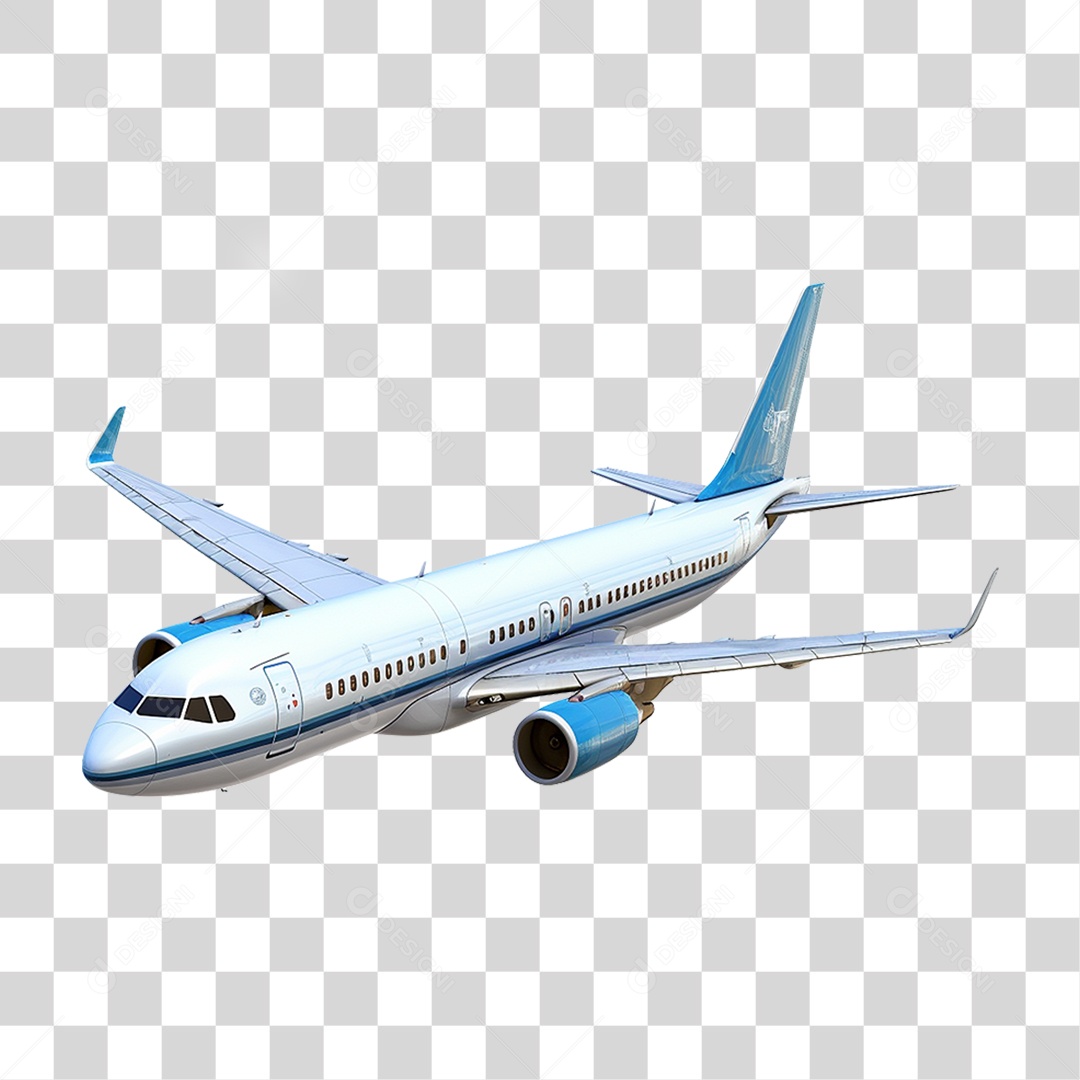 Avião Transporte Passageiros Viagens PNG Transparente
