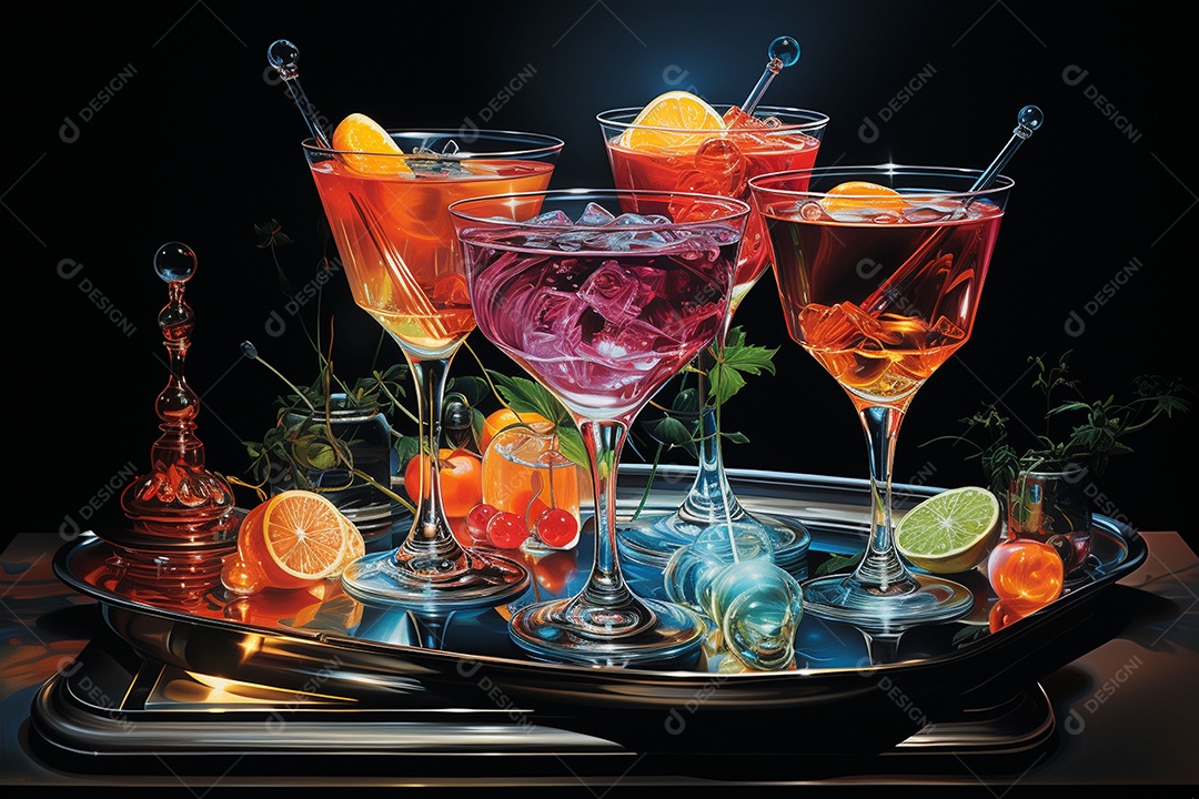 Coquetéis senoidais Shagadelic para celebrações de meio de ano