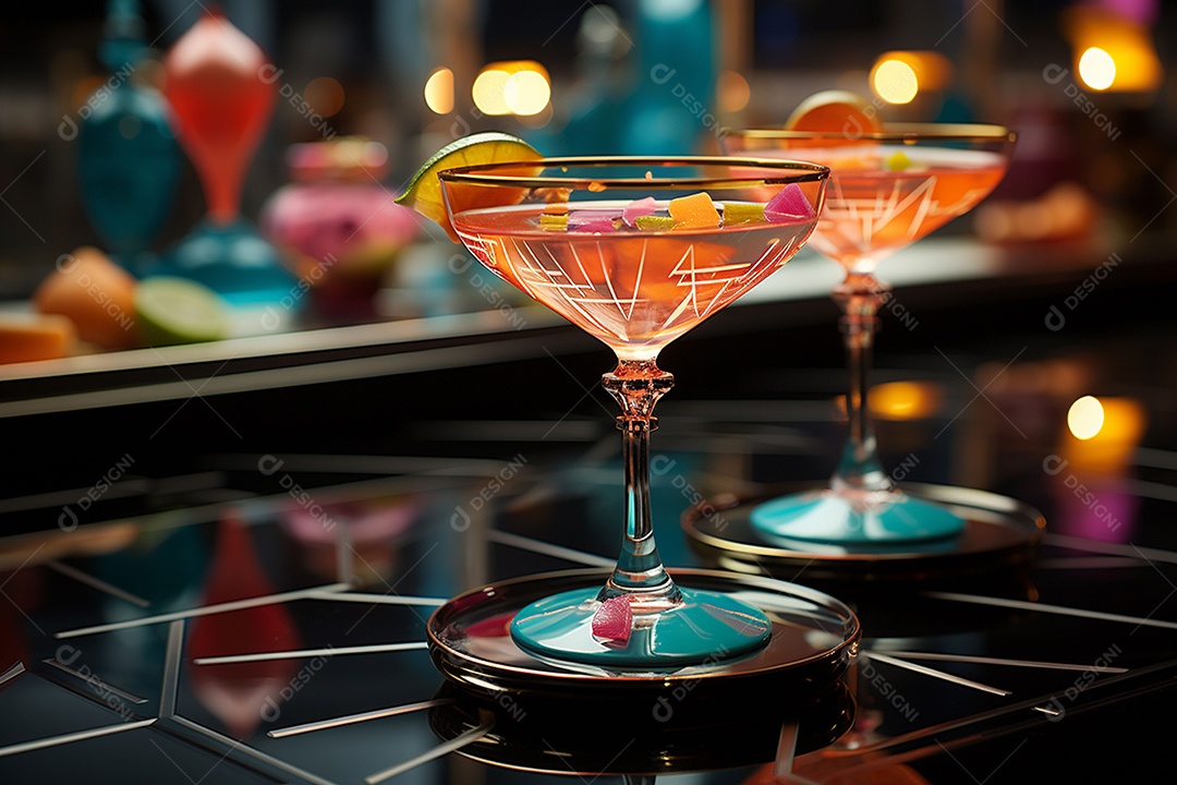 Coquetéis senoidais Shagadelic para celebrações de meio de ano