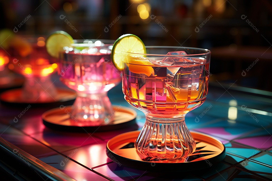 Coquetéis senoidais Shagadelic para celebrações de meio de ano