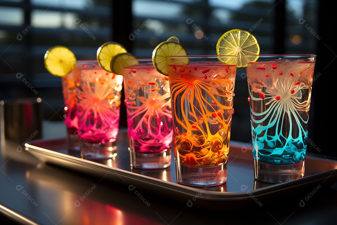 Coquetéis senoidais Shagadelic para celebrações de meio de ano