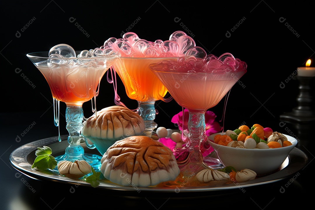 Coquetéis senoidais Shagadelic para celebrações de meio de ano