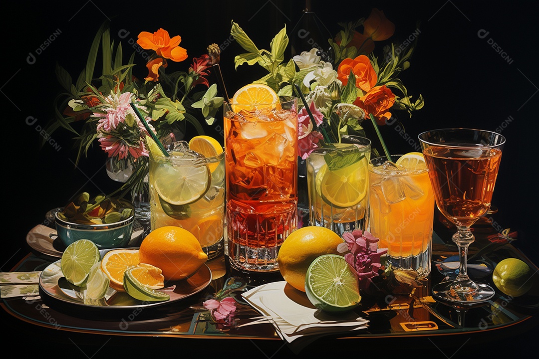 Coquetéis senoidais Shagadelic para celebrações de meio de ano