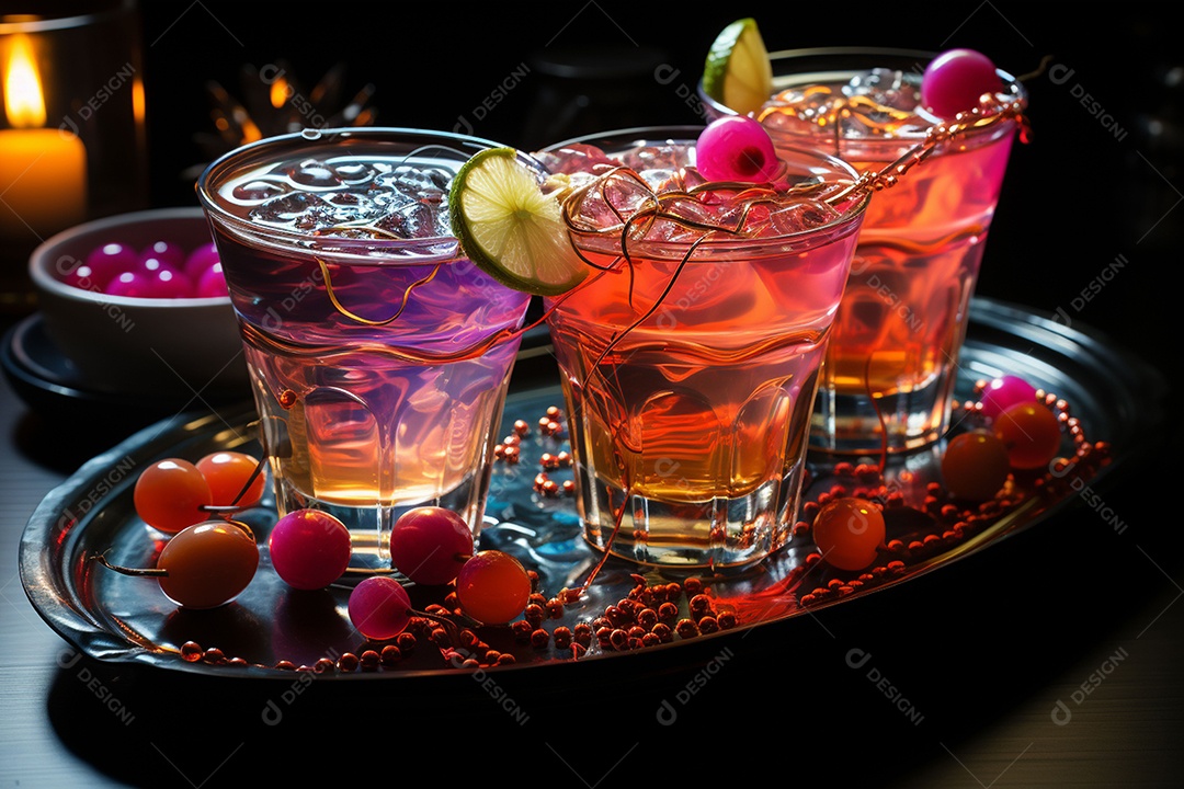 Coquetéis senoidais Shagadelic para celebrações de meio de ano