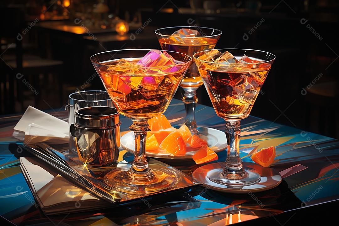 Coquetéis senoidais Shagadelic para celebrações de meio de ano