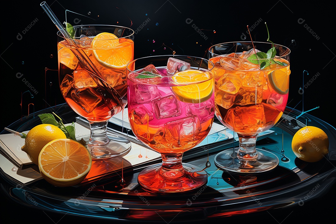 Coquetéis senoidais Shagadelic para celebrações de meio de ano