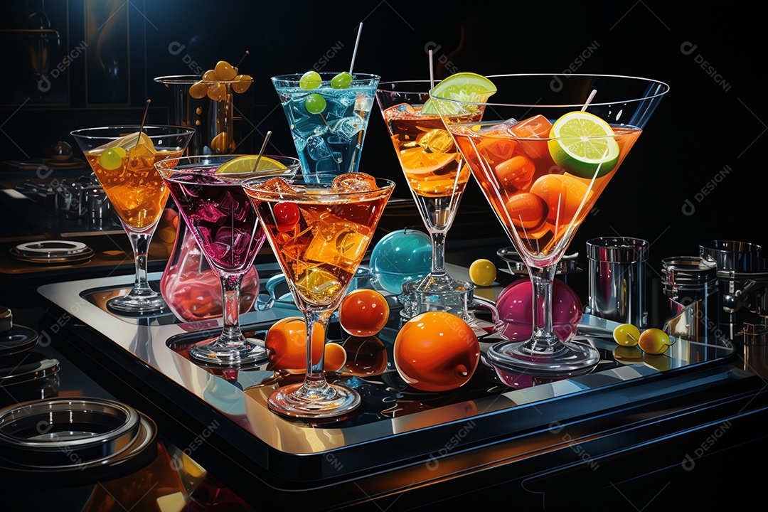 Coquetéis senoidais Shagadelic para celebrações de meio de ano