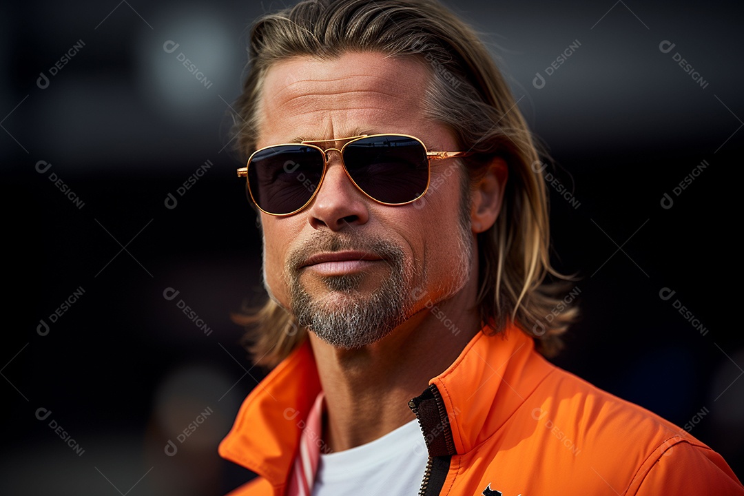 Jovem com belo estilo de moda