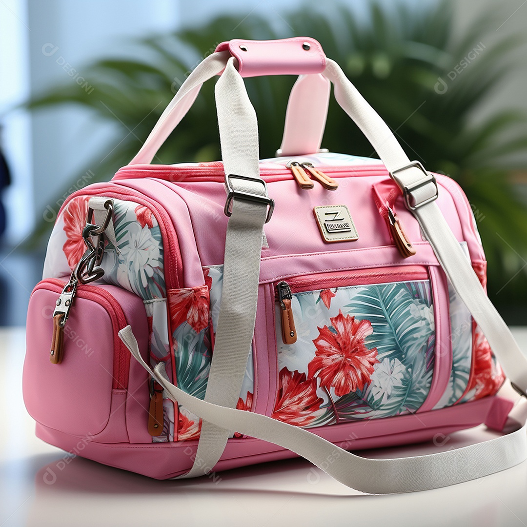 Pequena bolsa de ginástica feminina à prova dágua