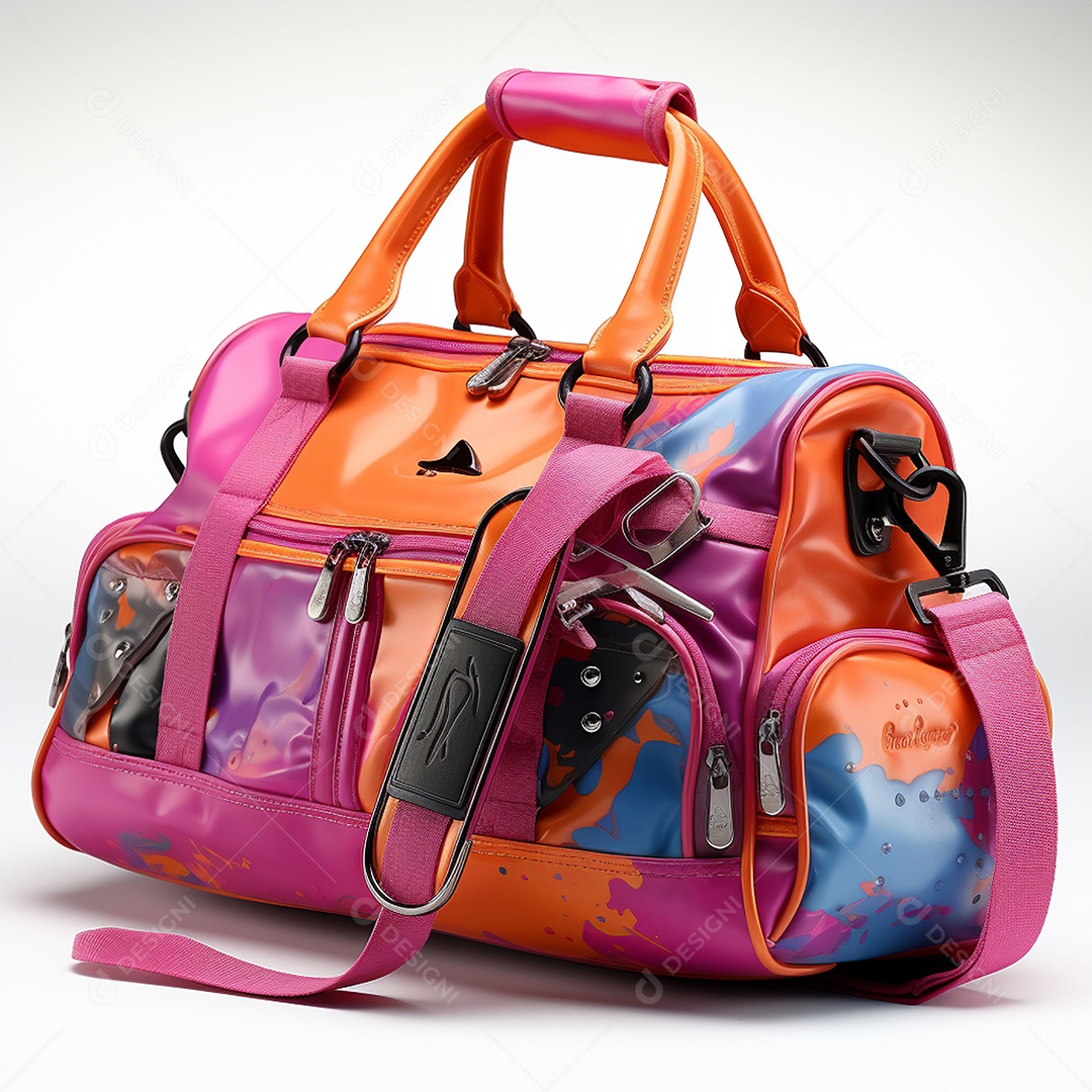 Pequena bolsa de ginástica feminina à prova dágua