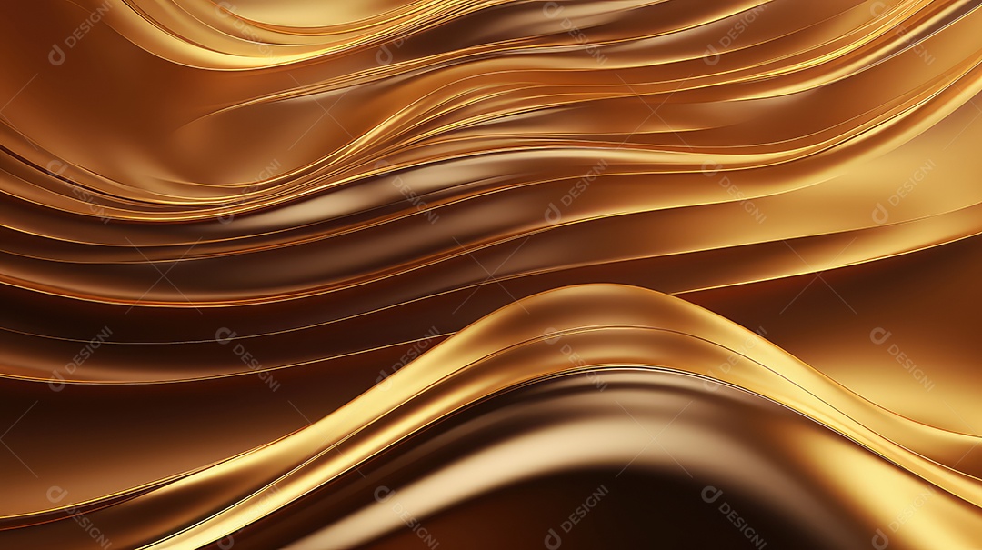 Textura de ondas abstrata dourado