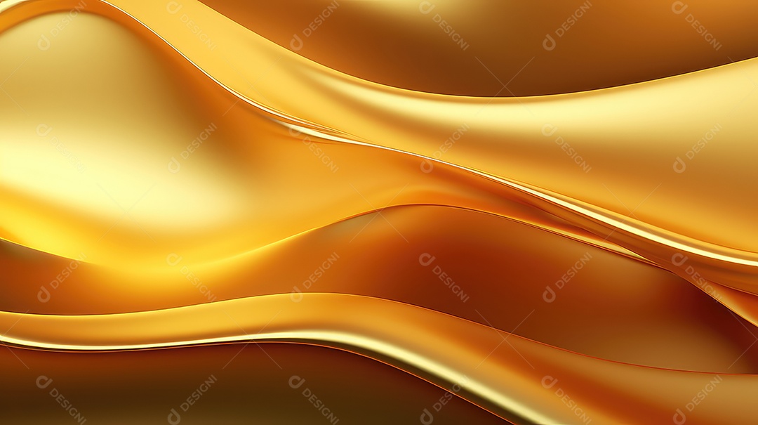 Textura de ondas abstrata dourado
