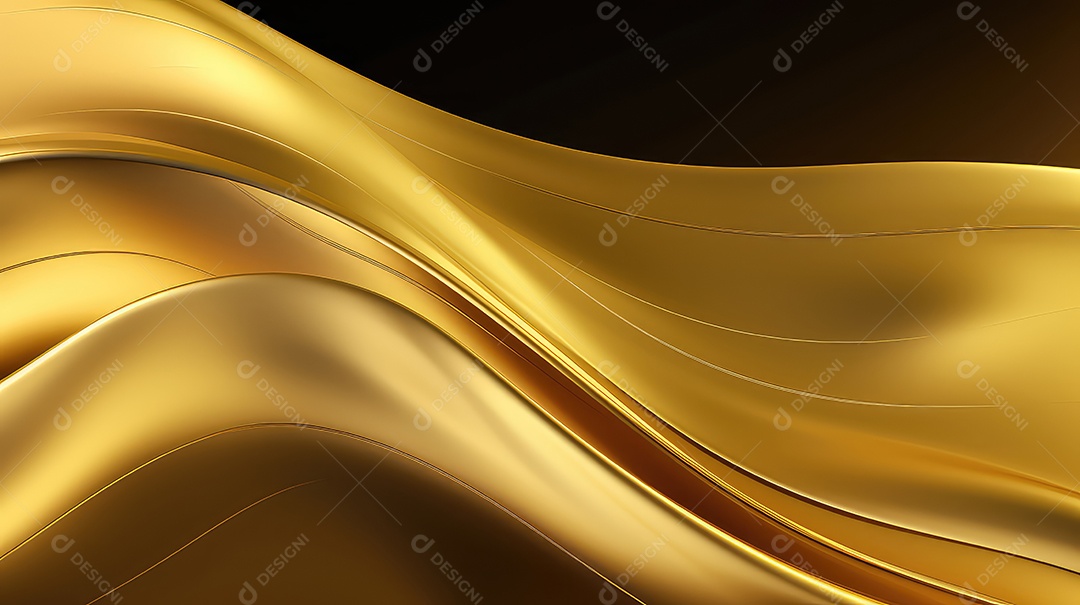 Textura de ondas abstrata dourado