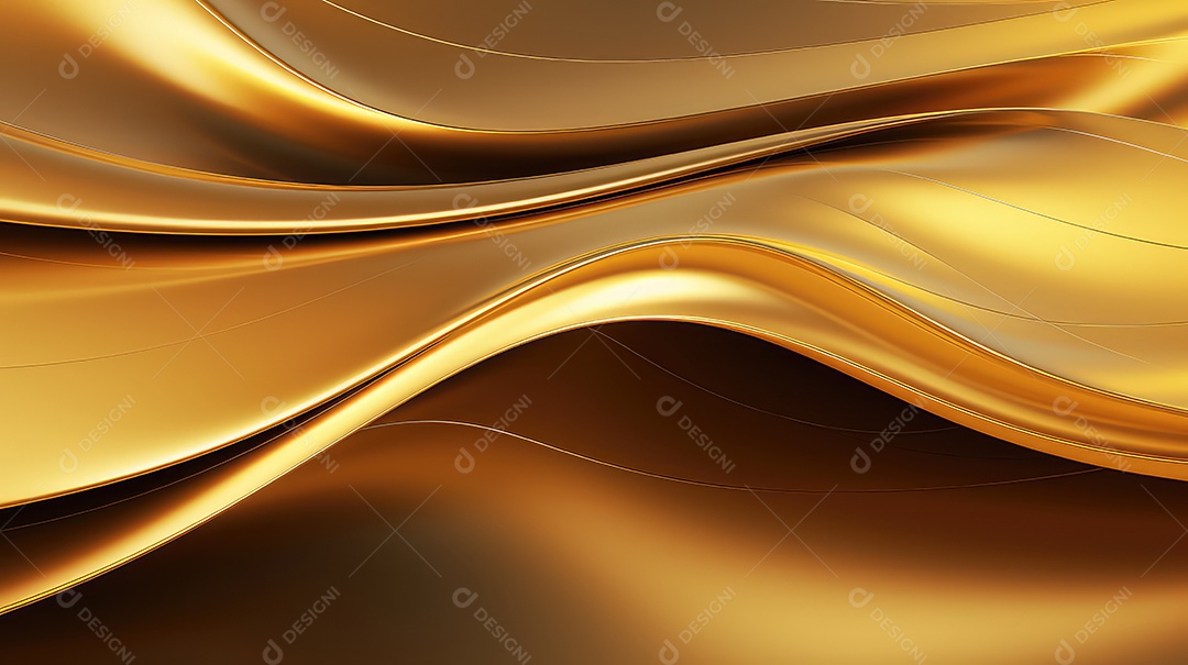 Textura de ondas abstrata dourado