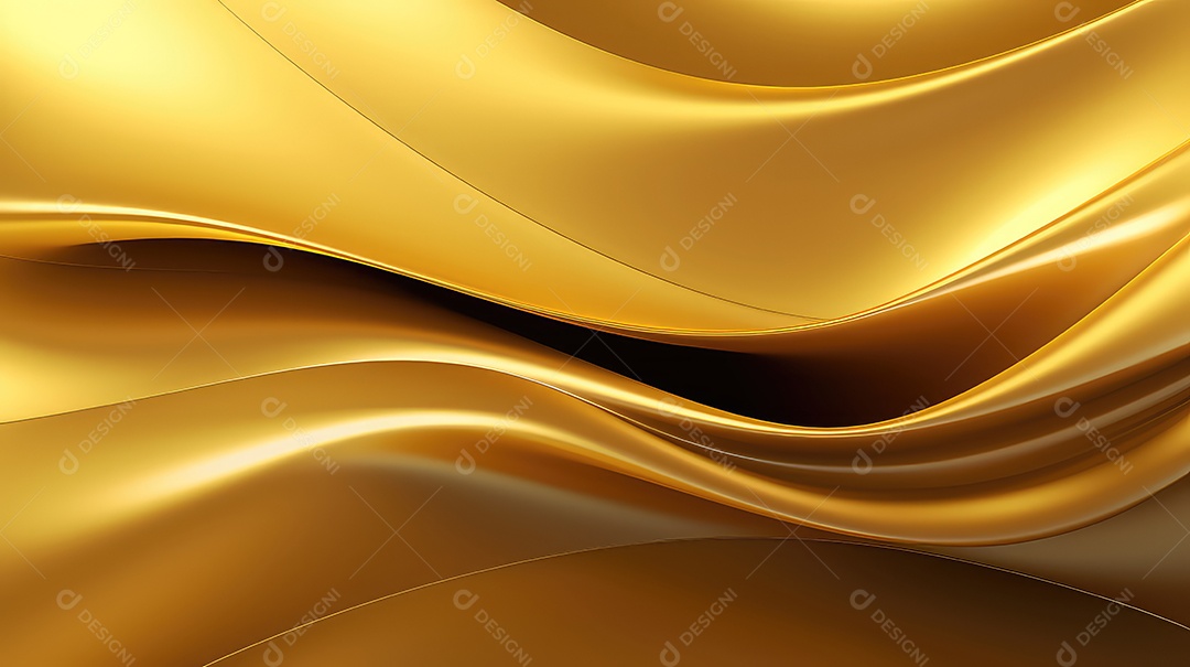Textura de ondas abstrata dourado