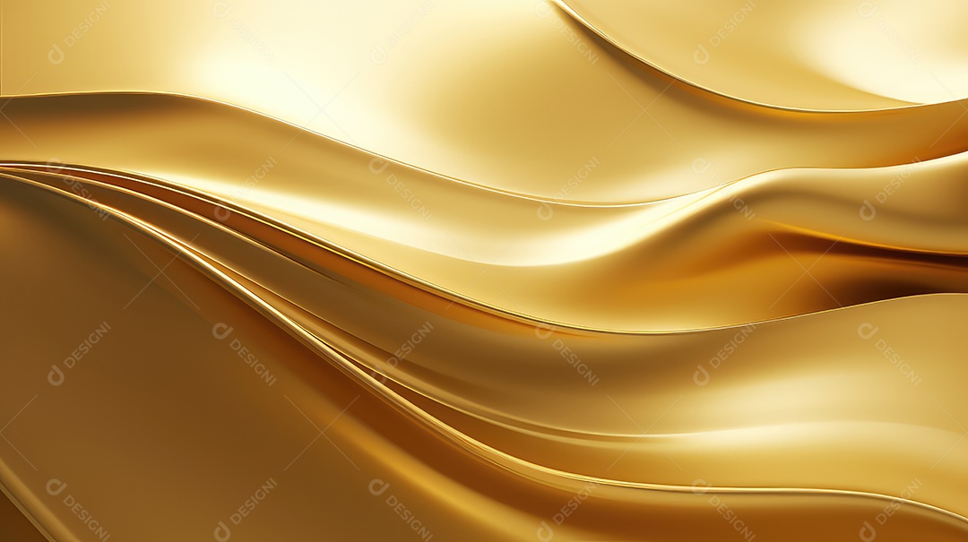Textura de ondas abstrata dourado