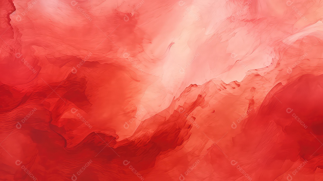 Fundo abstrato vermelho em aquarela