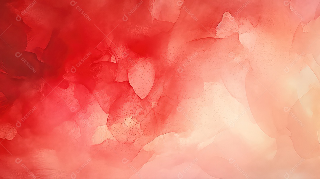 Fundo abstrato vermelho em aquarela