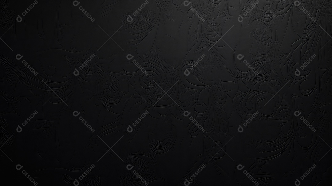 Fundo escuro com ornamento floral preto