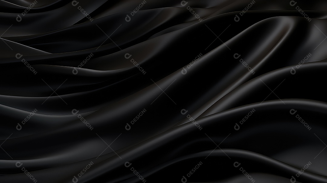 Fundo de tecido de cortina de seda preta