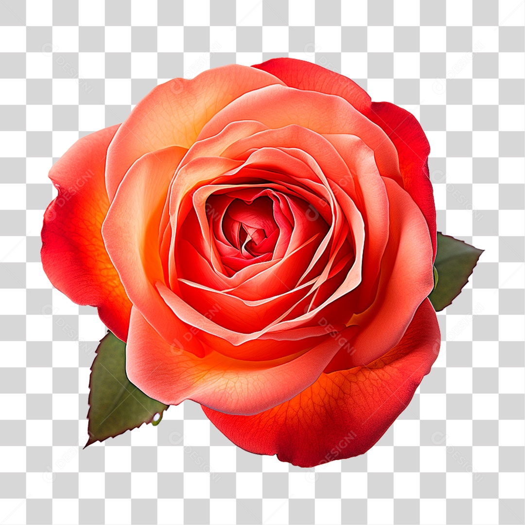 Rosa Vermelha PNG Transparente