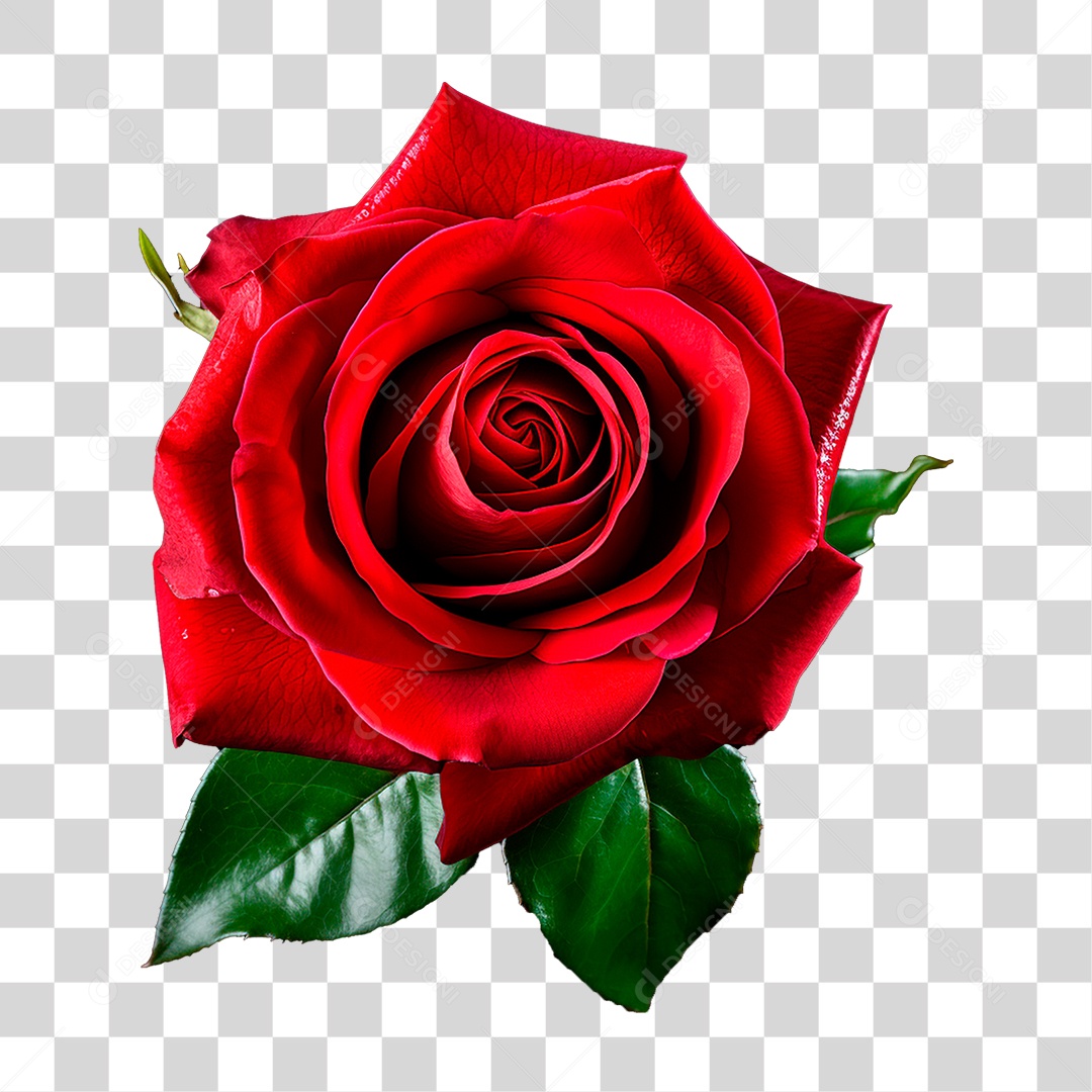 Rosa Vermelha PNG Transparente