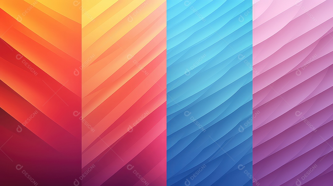 Fundo colorido abstrato com linhas onduladas suaves