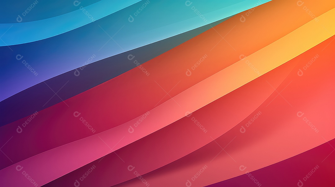 Fundo colorido abstrato com linhas onduladas suaves