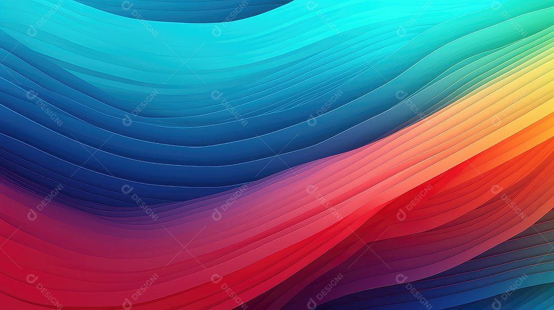 Fundo colorido abstrato com linhas onduladas suaves