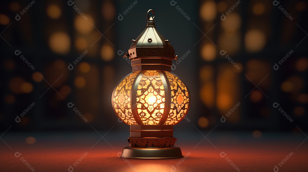 Lanterna árabe para Ramadan Kareem