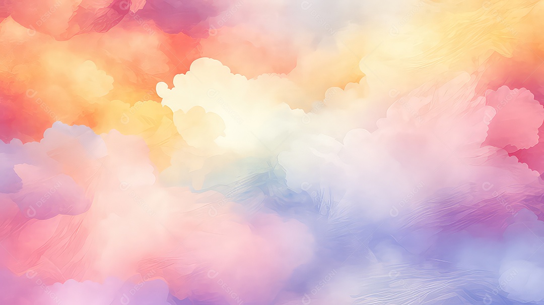 Pastel colorido abstrato com fundo de pintura multicolorida em gradiente