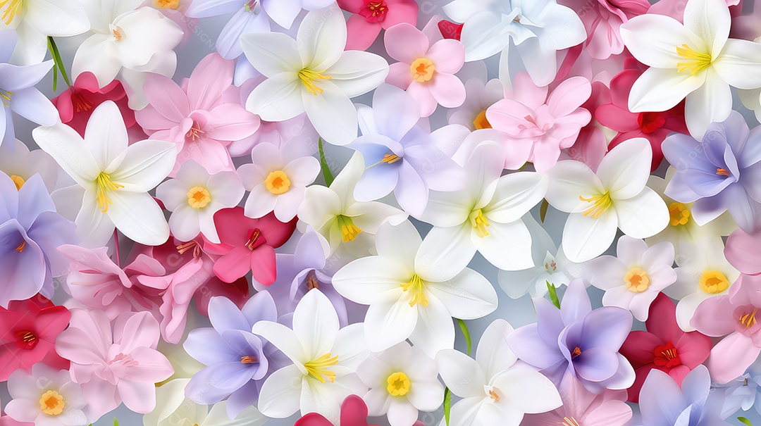 Fundo de padrão de flores sem costura