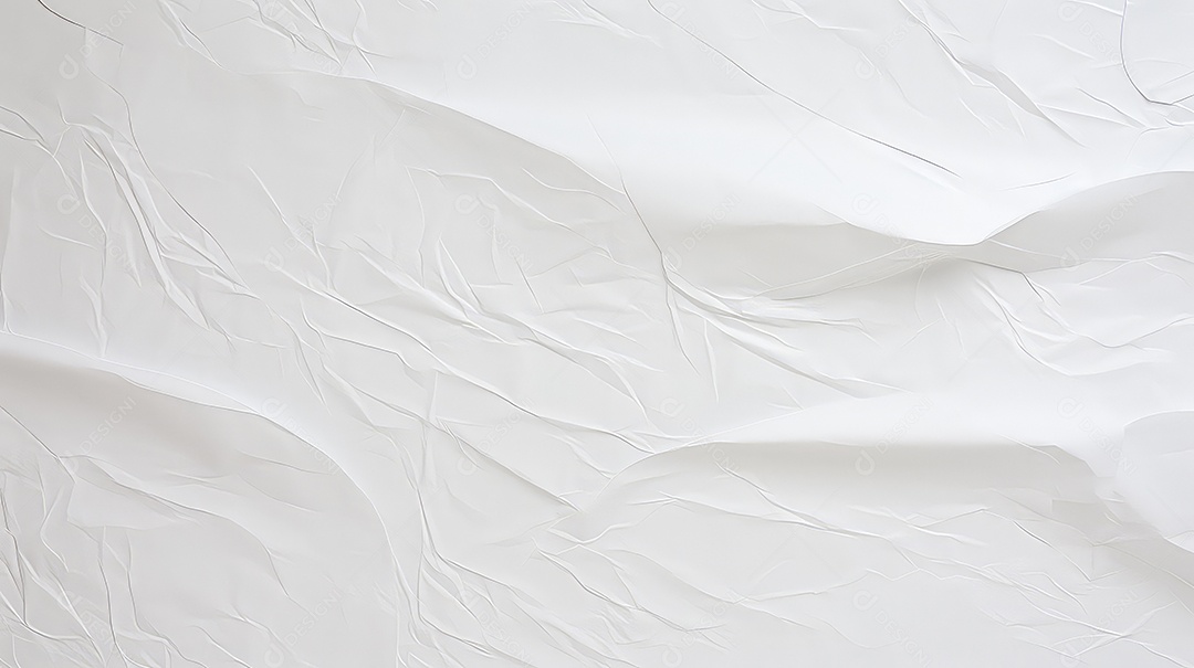 Fundo com textura de papel branco amassado