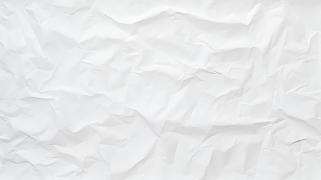 Fundo com textura de papel branco amassado