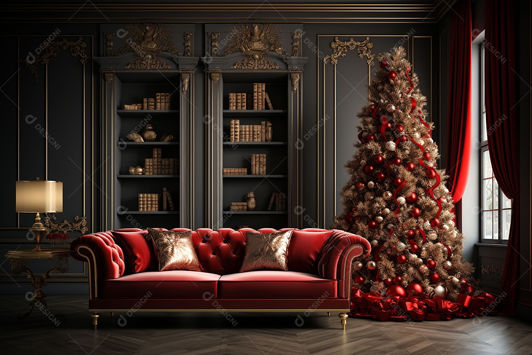 Uma linda decoração de natal e ano novo