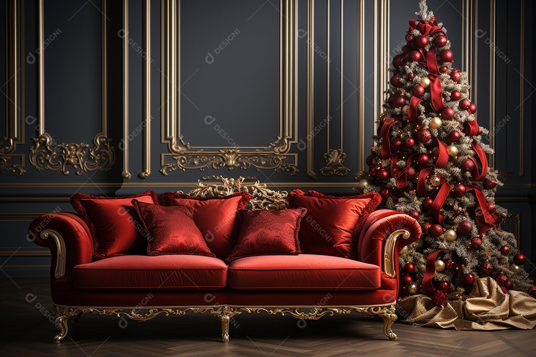 Uma linda decoração de natal e ano novo