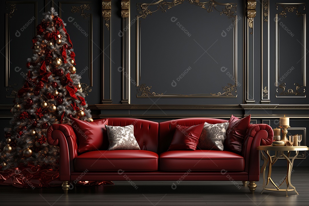 Uma linda decoração de natal e ano novo