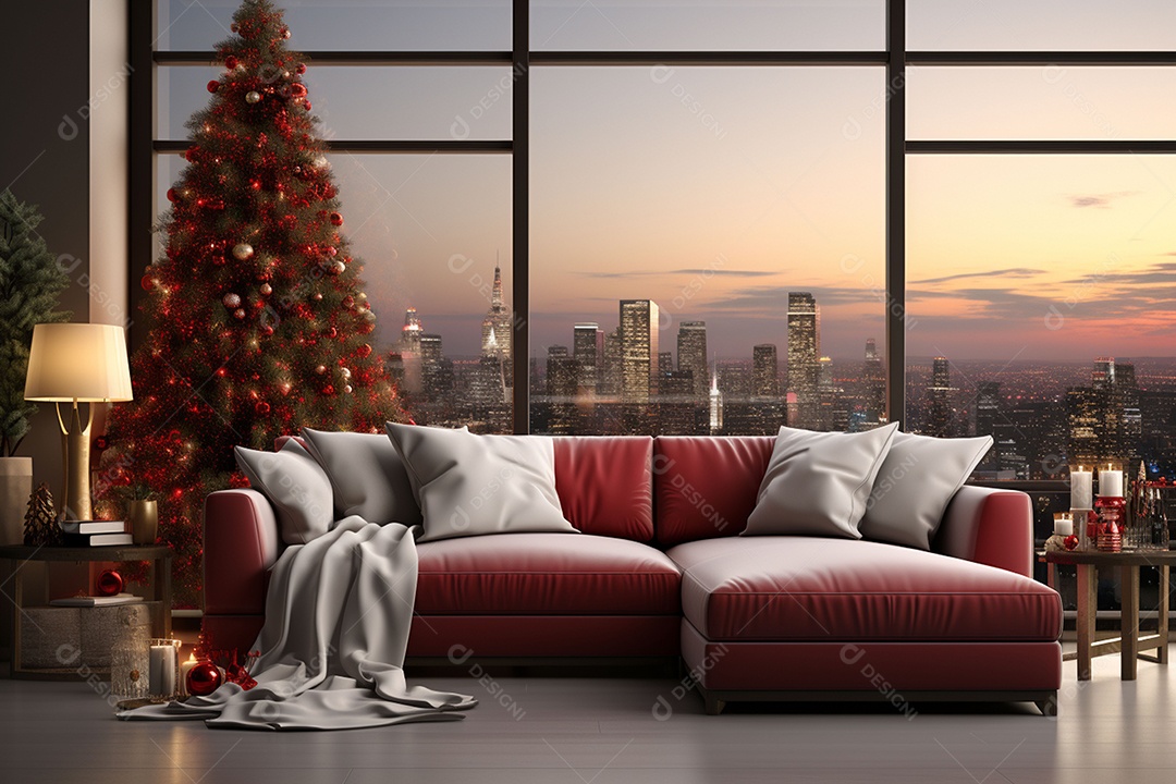 Uma linda decoração de natal e ano novo