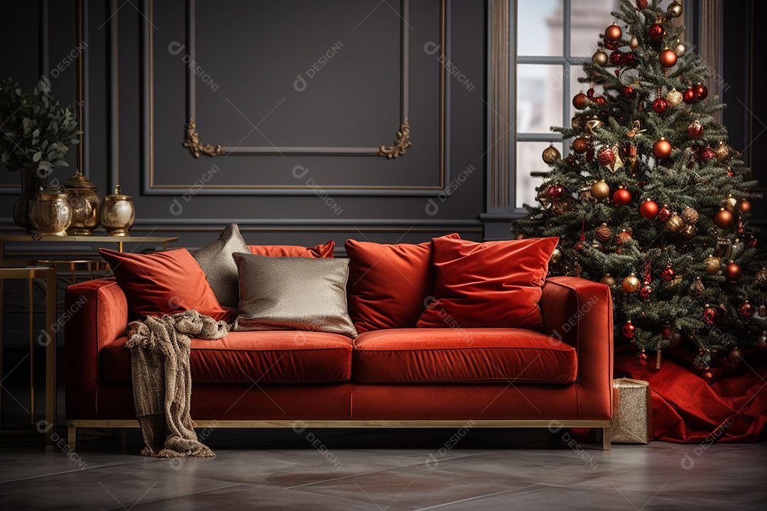 Uma linda decoração de natal e ano novo