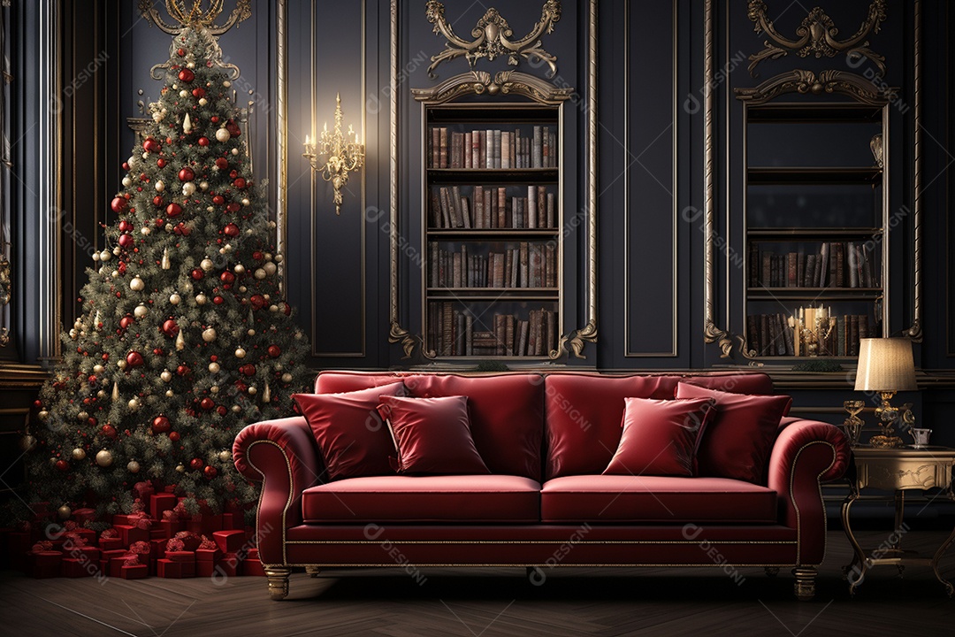 Uma linda decoração de natal e ano novo