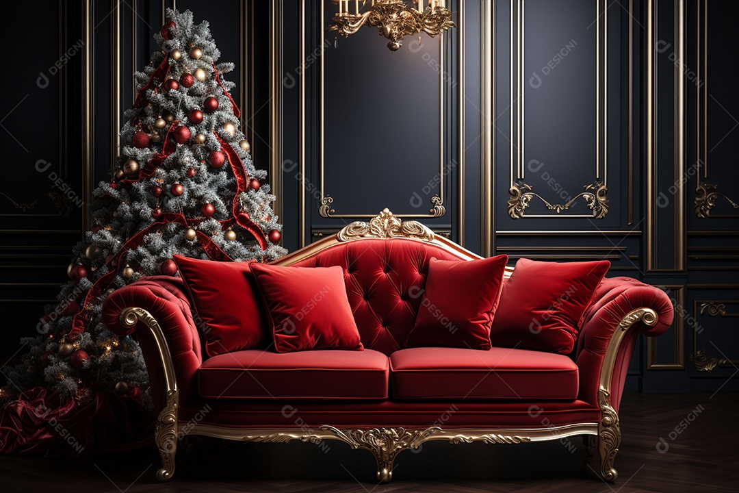 Uma linda decoração de natal e ano novo