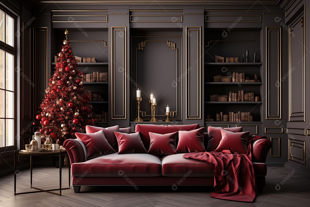 Uma linda decoração de natal e ano novo